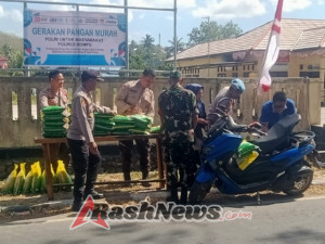 TNI-Polri Kompak Sukseskan Gerakan Pangan Murah di Dompu