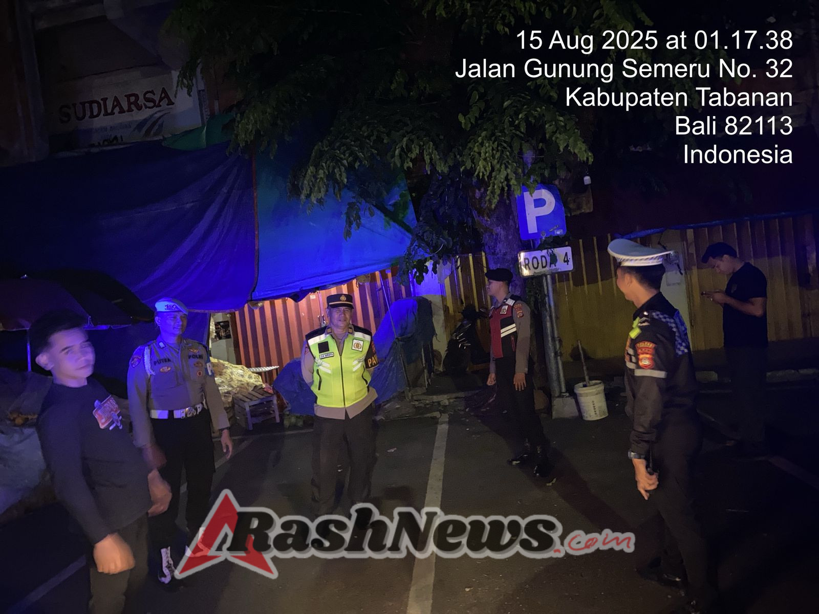 Polres Tabanan Gelar Blue Light Patrol Dini Hari, Cegah Aksi Kejahatan 3C di Titik Rawan