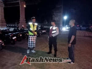 Polsek Mengwi Kolaborasi Dengan Pecalang  Amankan Turnamen Bola Voli BVC