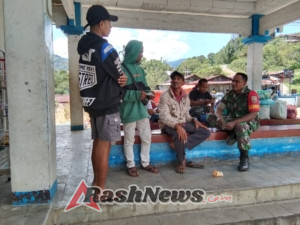 Babinsa Aktif Serka Yeremias Jadi Penghubung Kamtibmas di Kecamatan Lepkes, Ende
