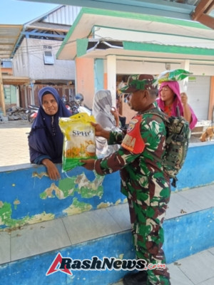 Koramil 04/Alas Dukung Ketahanan Pangan Melalui Gerakan Pangan Murah