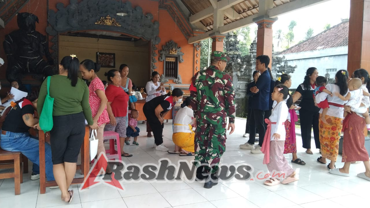 Aksi Nyata Babinsa Pikat Dampingi Posyandu Demi Tingkatkan Taraf kesehatan Balita