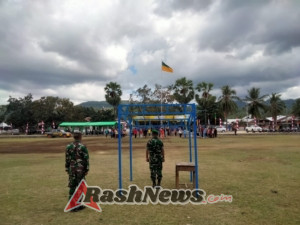 Semangat Nasionalisme Meningkat Dalam Gladi Upacara di Lapangan Sepak Bola Desa Sondo
