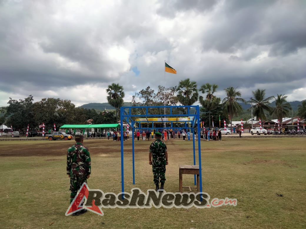 Semangat Nasionalisme Meningkat Dalam Gladi Upacara di Lapangan Sepak Bola Desa Sondo