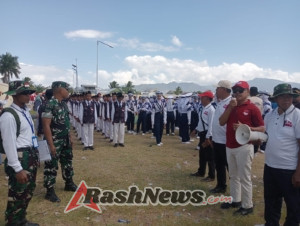 Ratusan Pelajar Ikuti Lomba Gerak Jalan Indah Mulai Desa Talabiu hingga Kantor Bupati Bima