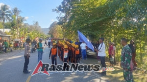 HUT RI ke-80, Gerak Jalan di Biboki Tanpah Meriah dan Penuh Semangat