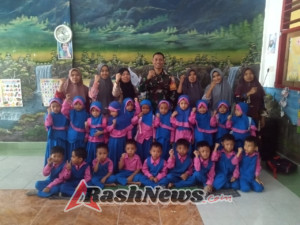 Peringati Kemerdekaan, Babinsa Ajak Pendidik PAUD Tanamkan Nasionalisme pada Anak Usia Dini