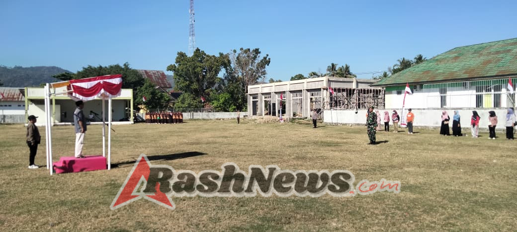 TNI Bersama Pemerintah Kecamatan Brang Rea Sukseskan Persiapan HUT RI ke-80