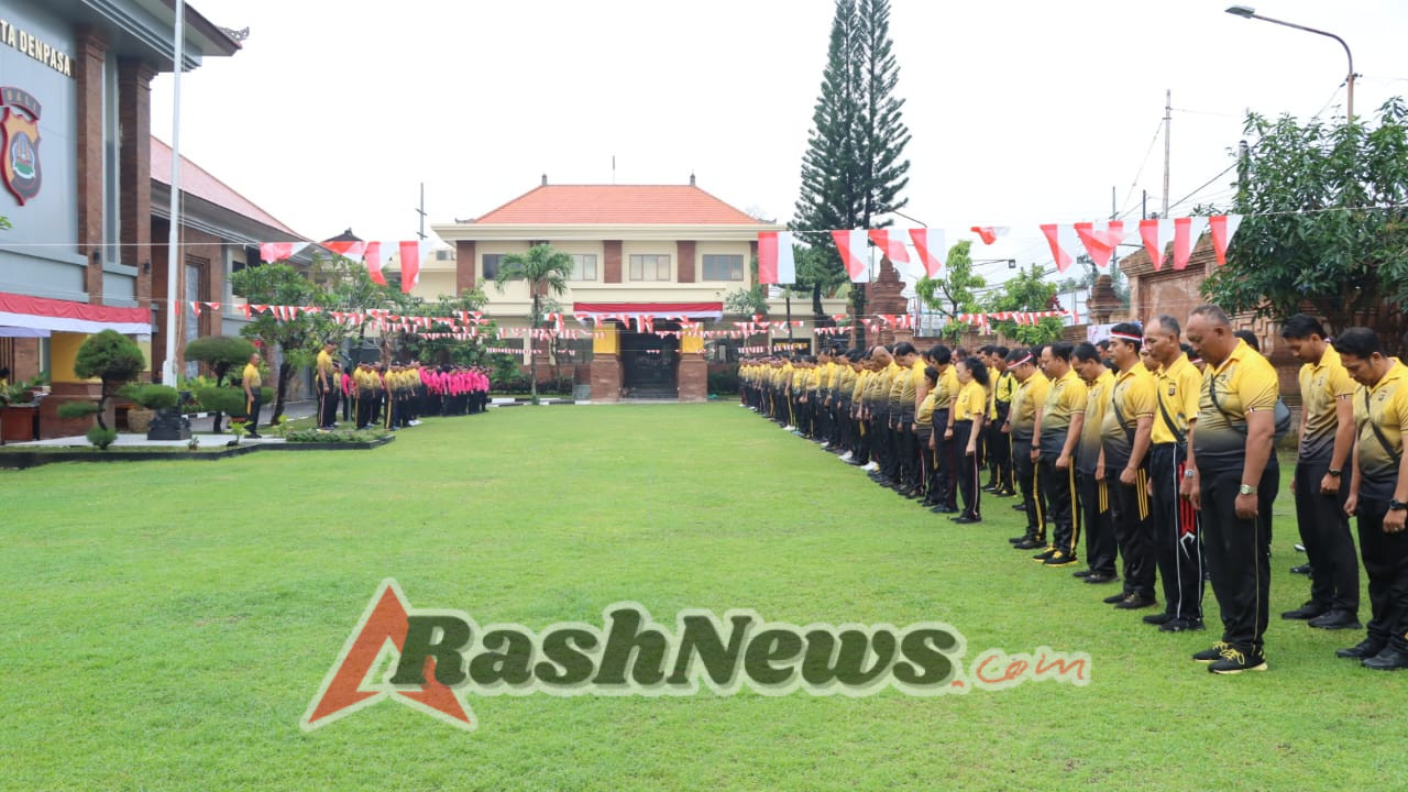 Polresta Denpasar Gelar Olahraga Bersama dan Lomba Khas 17-an dalam Rangka HUT RI ke-80