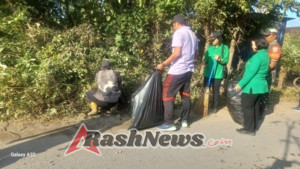 Sasar Lingkungan Rumah Sakit  Gema Santhi, Koramil Nusa Penida Gelorakan Gotong Royong