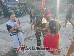 Sasar Anak SD, Koramil Nusa Penida Sambut HUT Ke 80 RI Dengan Aneka Lomba