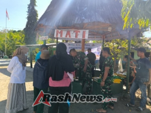 Pasar Murah TNI di Reok Ringankan Beban Warga Jelang Hari Kemerdekaan
