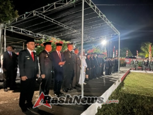 Dalam Keheningan Malam, Dandim Ende Pimpin Renungan Suci HUT ke-80 Kemerdekaan RI