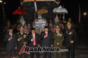 Kapolres Tabanan Hadiri Apel Kehormatan dan Renungan Suci HUT ke-80 RI di Taman Makam Pahlawan Pancaka Tirta