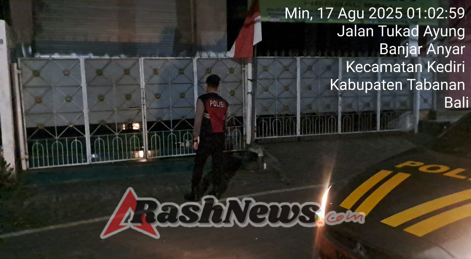 Polres Tabanan Gelar Patroli Jalan Kaki Subuh, Pastikan Lingkungan Warga Tetap Kondusif