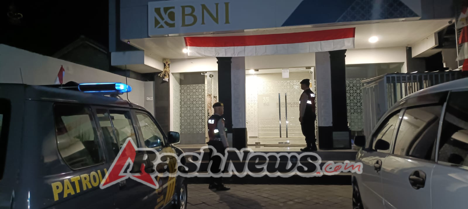 Polsek Abiansemal Tingkatkan Patroli Malam, Sasar Obyek Vital Bank BNI