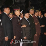 Kapolres Karangasem Hadiri Apel Kehormatan dan Renungan Suci HUT RI ke-80 di Tugu Pahlawan “Ciung Wanara” Amlapura