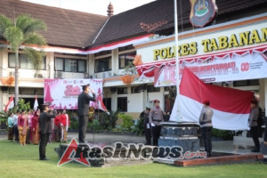 Polres Tabanan Gelar Upacara Bendera HUT ke-80 Kemerdekaan RI, Penuh Khidmat dan Nasionalisme