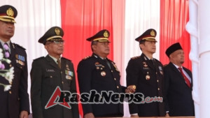 Kapolres AKBP Arif  Hadiri Upacara HUT Kemerdekaan RI ke-80 Di Puspem Badung