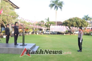 Polres Gianyar Gelar Upacara HUT ke-80 RI, Wakapolres Ajak Masyarakat Jaga Persatuan dan Kebersamaan