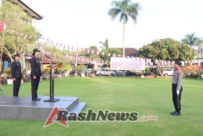 Polres Gianyar Gelar Upacara HUT ke-80 RI, Wakapolres Ajak Masyarakat Jaga Persatuan dan Kebersamaan