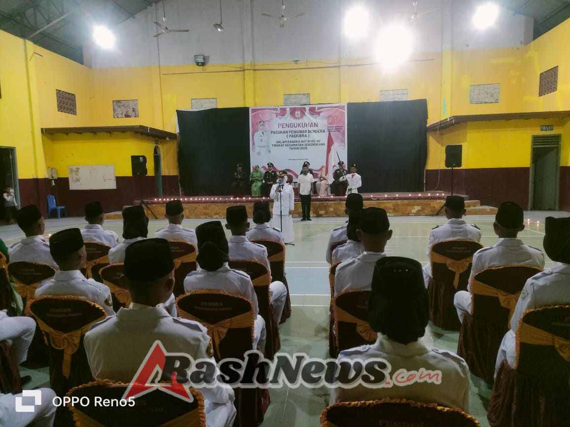 Wujudkan Semangat Nasionalisme, Pjs Danramil 1628-02 Hadiri Pengukuhan Paskibra Kecamatan Sekongkang