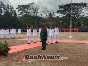 Semangat Nasionalisme Menggelora dalam Upacara Detik-Detik Proklamasi di Wawo