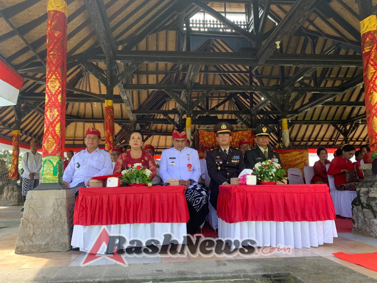 Kapolsek Marga Hadir Dalam Upacara Peringatan HUT RI Ke 80