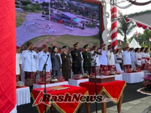 Momentum Nasional, Dandim 1626/Bangli Hadiri Upacara HUT RI ke-80 di Alun-alun Kota Bangli