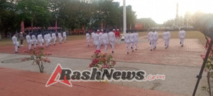 Penurunan Bendera Merah Putih HUT RI ke-80, Kasdim 1628/Sumbawa Barat Turut Hadir