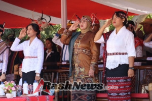 Dandim 1622/Alor Hadiri Upacara HUT RI ke-80 di Lapangan Mini Kalabahi