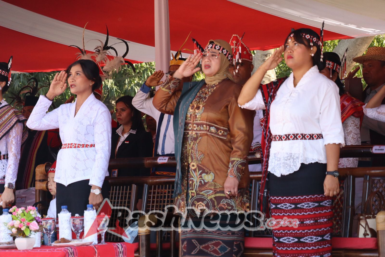 Dandim 1622/Alor Hadiri Upacara HUT RI ke-80 di Lapangan Mini Kalabahi