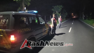 Jaga Situasi Kondusif, Polsek Abiansemal Sisir Jalur Sepi Saat Subuh