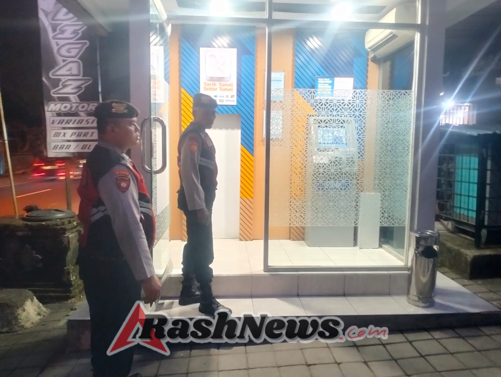 Patroli Samapta Polsek Abiansemal Pantau ATM BRI Guna Antisipasi Kejahatan Perbankan
