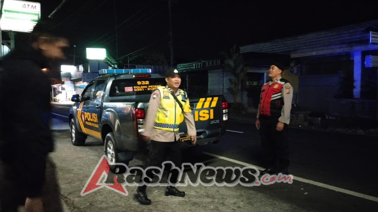 Antisipasi Aksi Kejahatan Saat Jam Rawan, Polsek Petang Susuri Jalur Utama
