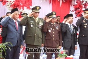 Detik-Detik Proklamasi ke-80 RI Berlangsung Khidmat di Halaman Kantor Walikota Bima