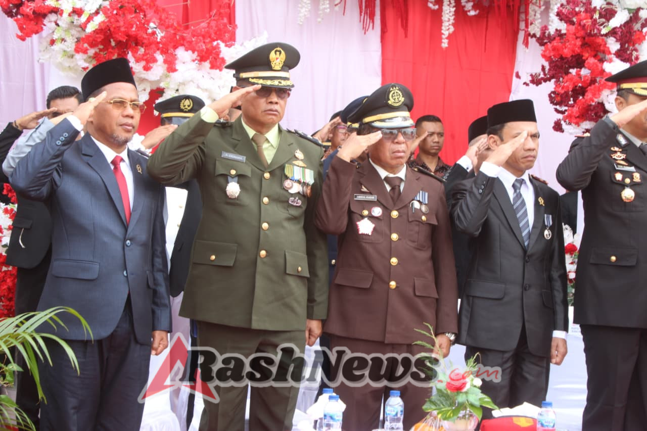 Detik-Detik Proklamasi ke-80 RI Berlangsung Khidmat di Halaman Kantor Walikota Bima