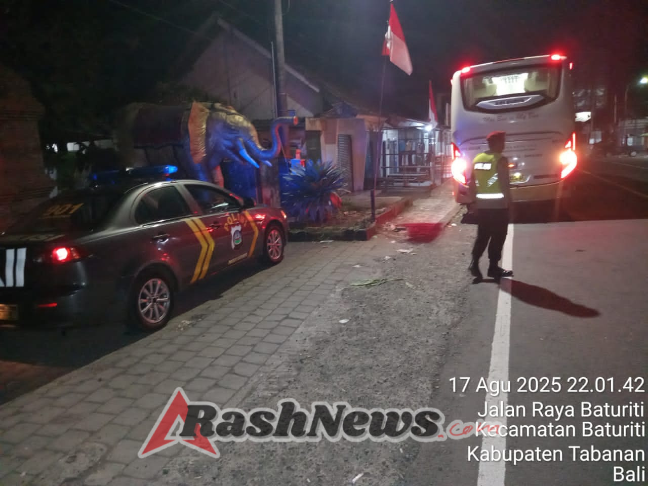 Polsek Baturiti Tingkatkan Patroli Malam Guna Cegah Kriminalitas