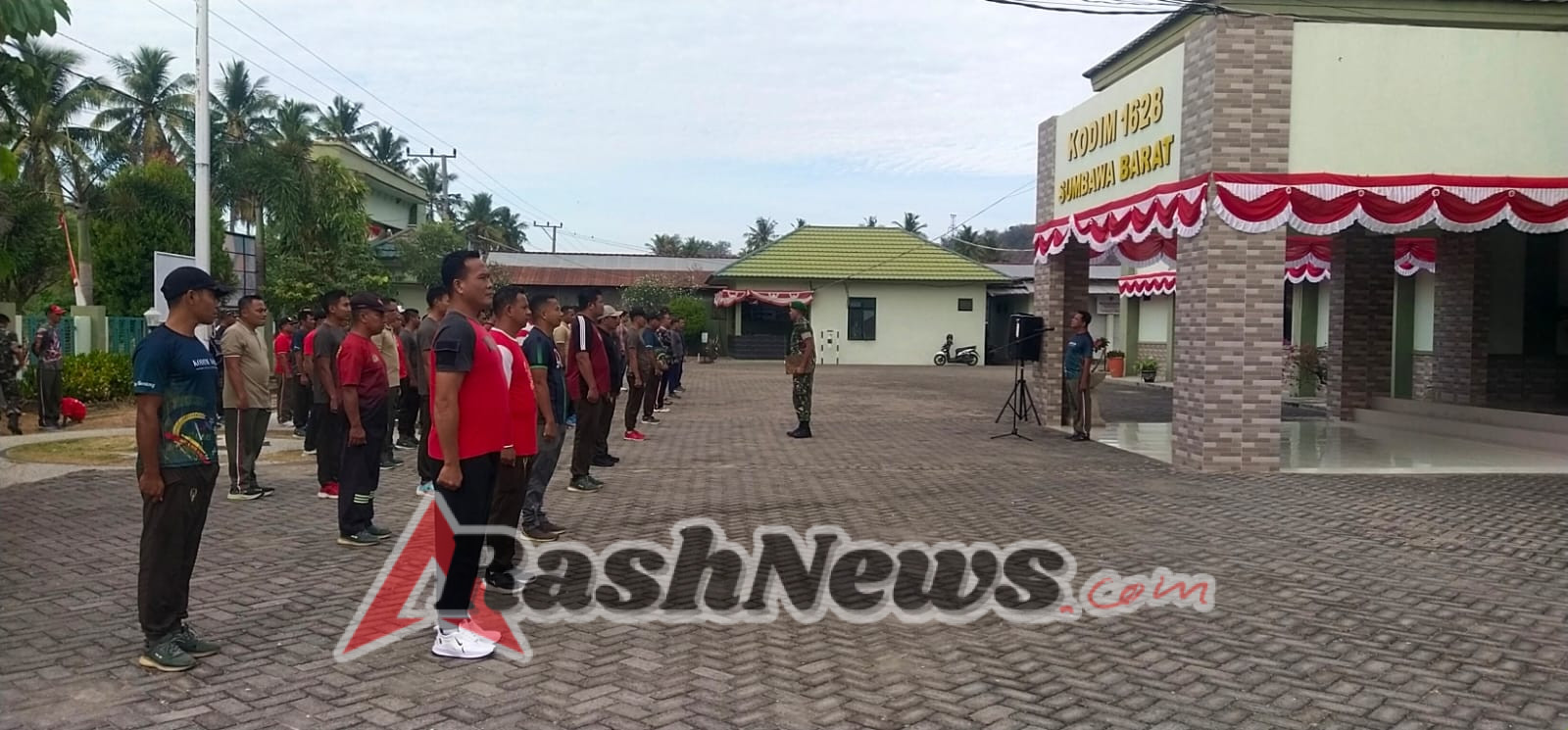 Semarak HUT ke-80 RI, Kodim 1628/Sumbawa Barat Laksanakan Apel Gabungan dan Lomba