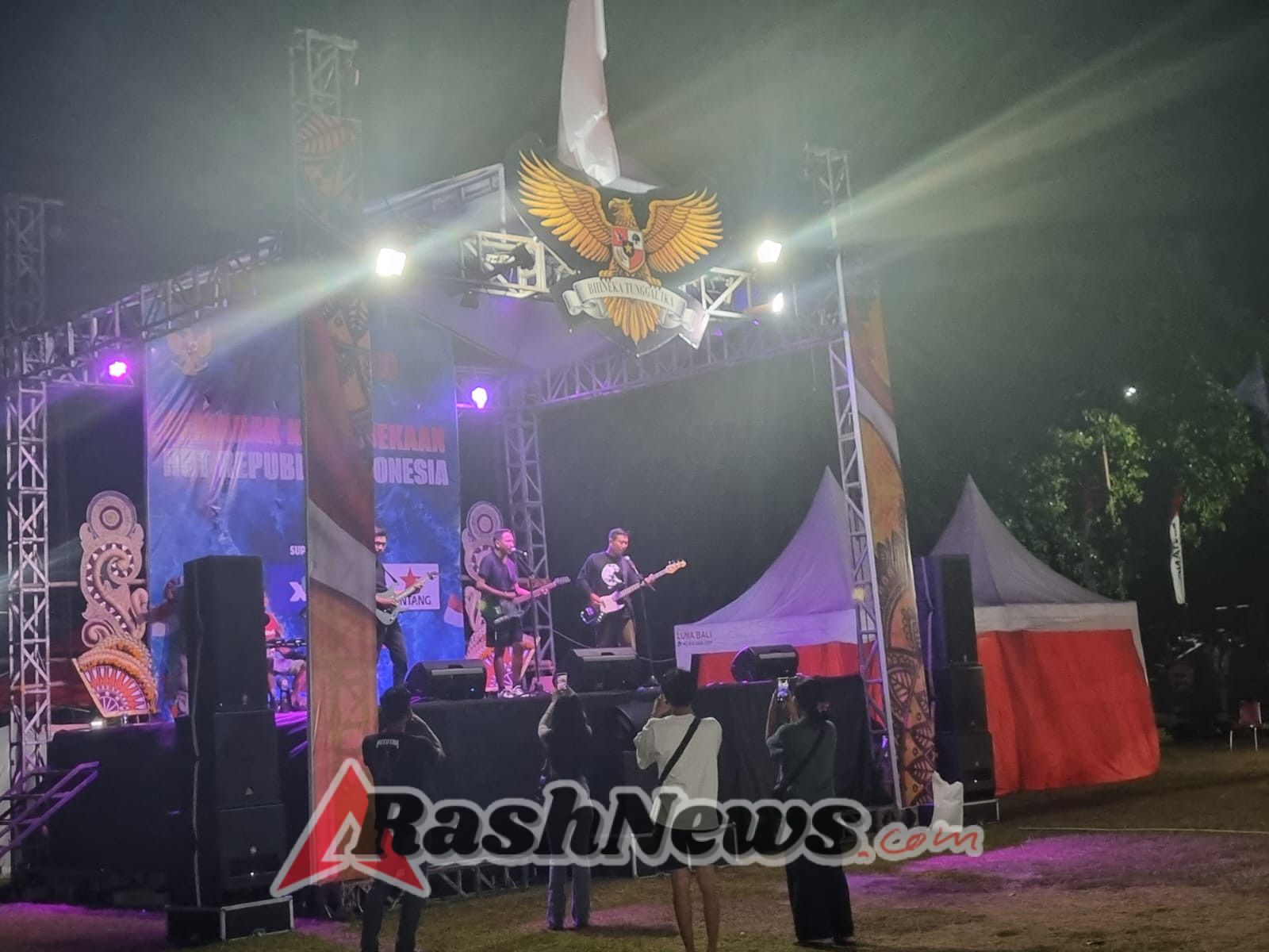 Polsek Kerambitan All-out Kapolsek Pimpin langsung Pengamanan Kegiatan Semarak Kemerdekaan HUT Republik Indonesia ke-80.