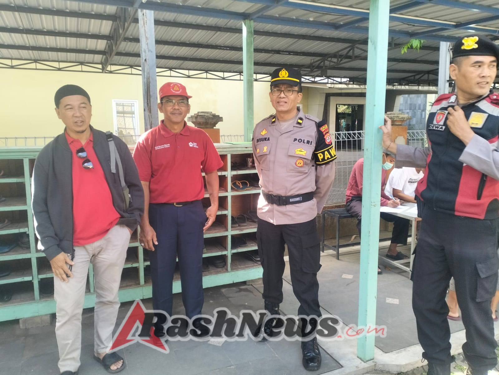 Polres Bandara Ngurah Rai Amankan Kegiatan Donor Darah di Masjid Al Ikhlas