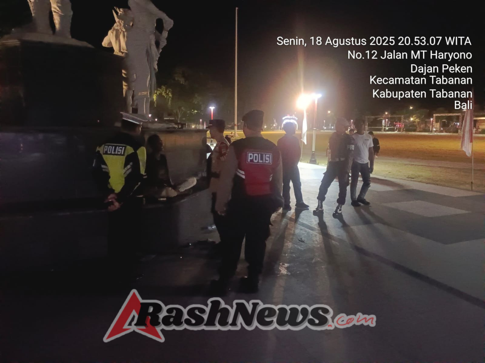 Polres Tabanan Gelar Blue Light Patrol, Antisipasi Keramaian Demi Kondusifitas Wilayah