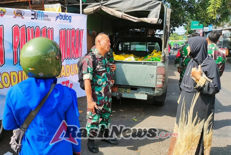 Kodim 1611/Badung Berikan Kemudahan Akses Beras Murah untuk Masyarakat