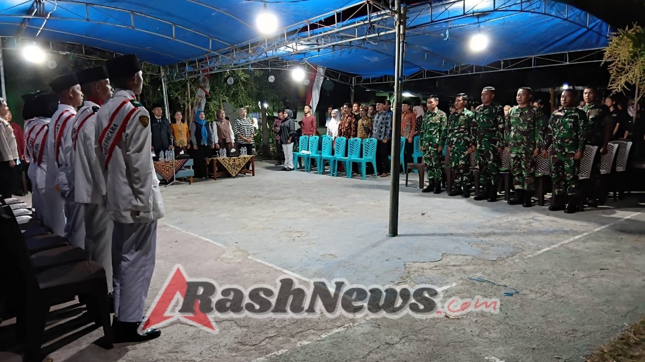 Koramil 1612-03/Reo Gelar Resepsi Kenegaraan dan Penyerahan Piagam Paskibraka HUT RI ke-80