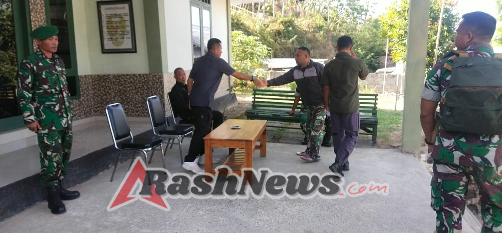 Sambut Hari Kemerdekaan ke-80, Koramil Jajaran Kodim 1628/Sumbawa Barat Ikuti Lomba Kebersihan Pangkalan