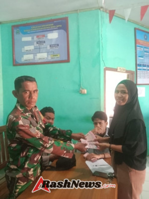 BLT di Serakapi Tersalur Lancar Berkat Pendampingan Babinsa