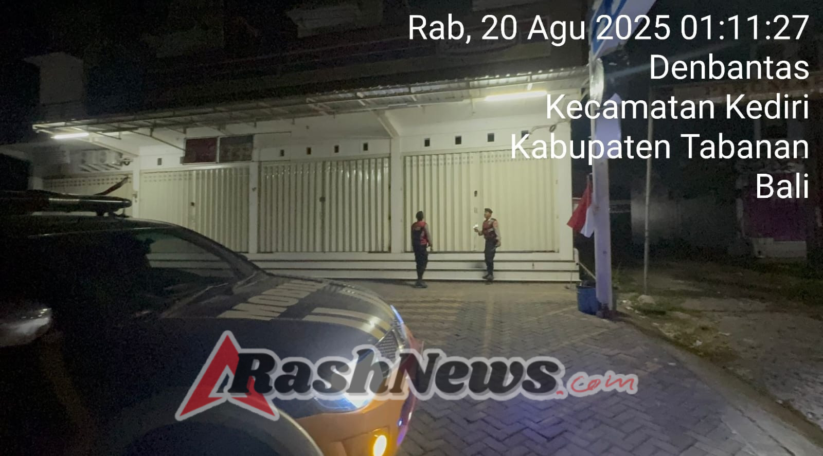 Sat Samapta Polres Tabanan Gelar Patroli Jalan Kaki Subuh, Jaga Situasi Tetap Kondusif