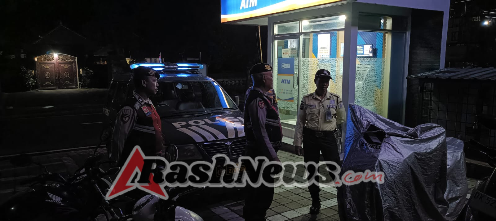 Cegah Aksi Kriminal, Polsek Abiansemal Intensifkan Patroli Di Area Perbankan