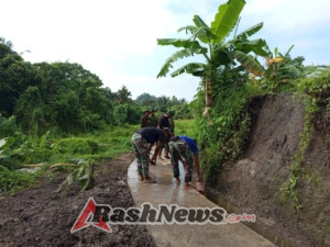 Masyarakat Apresiasi Satgas TMMD ke-125 Atas Pembangunan Jalan Pertanian