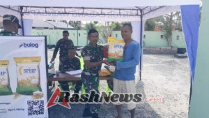 Pasar Murah Koramil Waingapu-Bulog Disambut Antusias Masyarakat